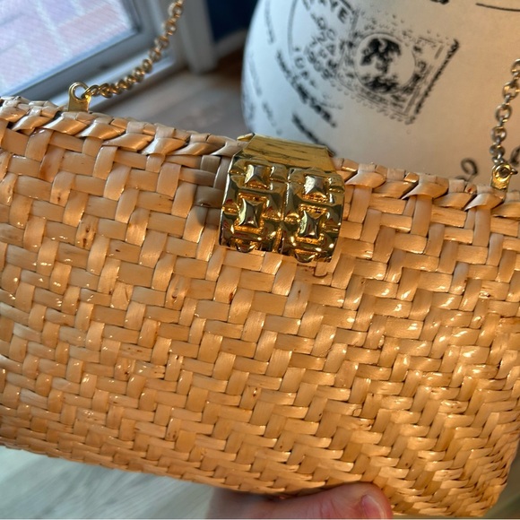 Vanessa Wicker clutch crossbody bag - Picture 6 of 14